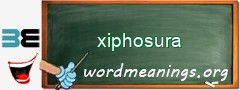 WordMeaning blackboard for xiphosura